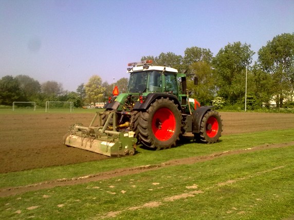 frezen van oud veld